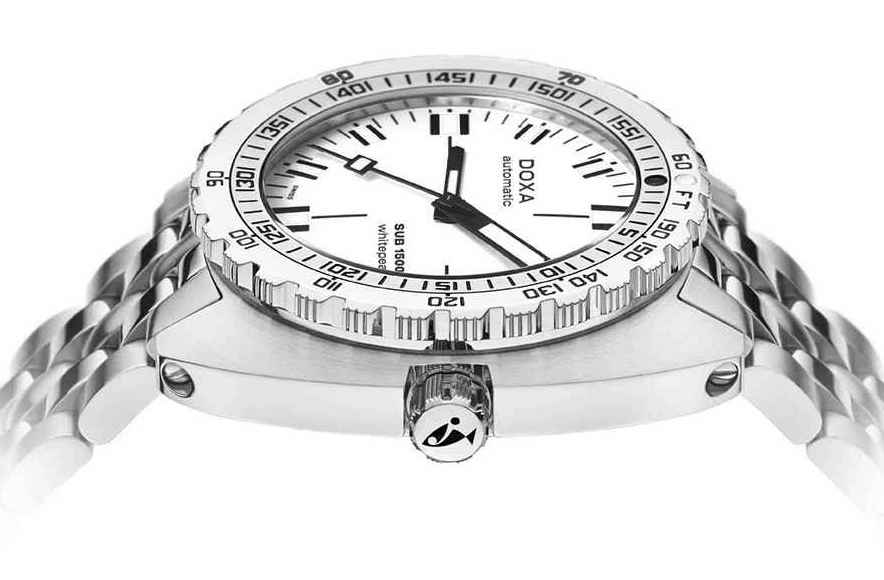 Doxa SUB 1500T Whitepearl Bracelet Watch - Image 2