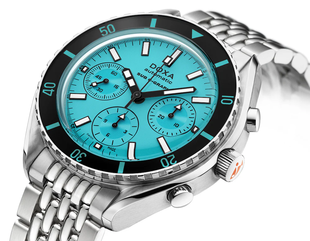 Doxa SUB 200 C-Graph Aquamarine Bracelet Watch - Image 2