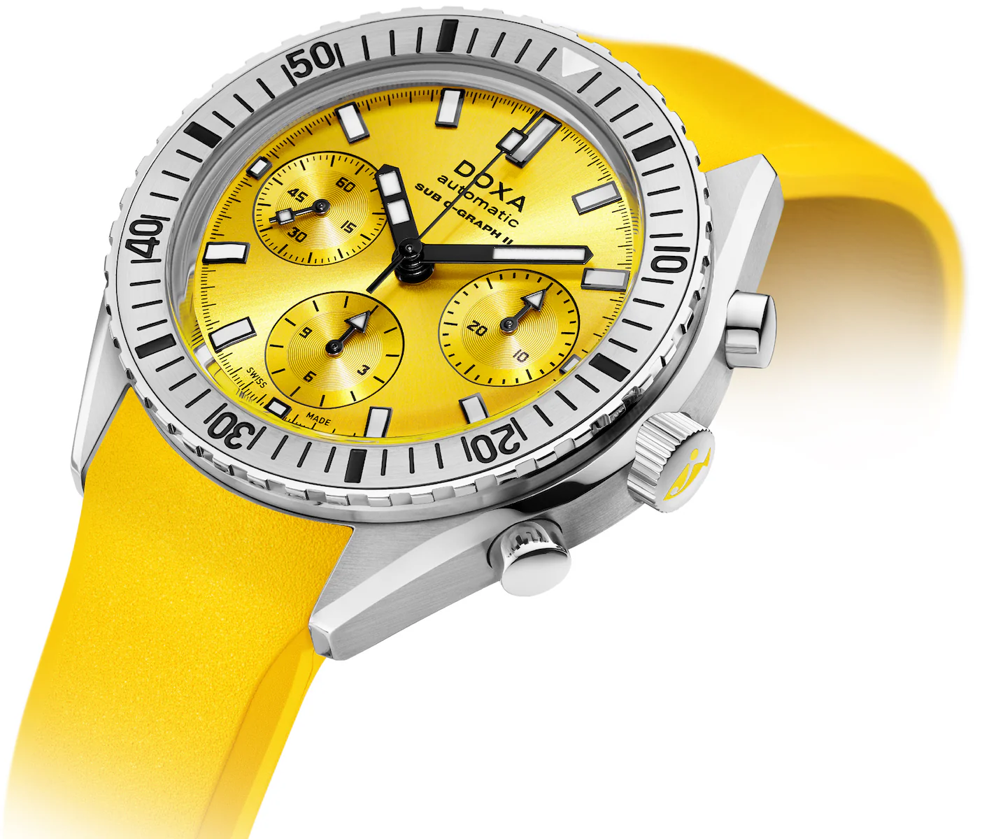 Doxa Sub 200 C-Graph II Diving Star Rubber Watch - Image 3