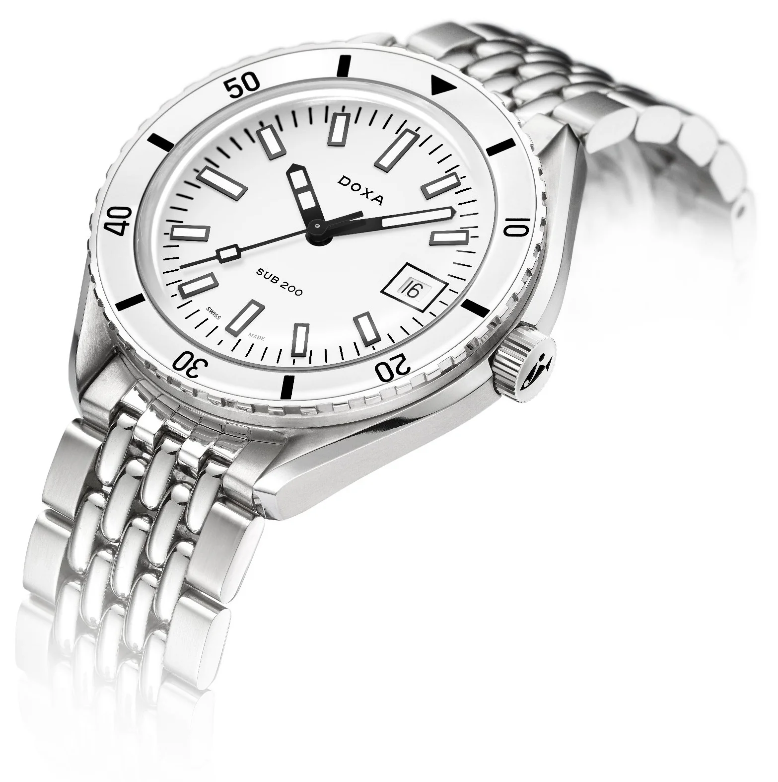 Doxa Sub 200 Whitepearl Bracelet Watch - Image 2