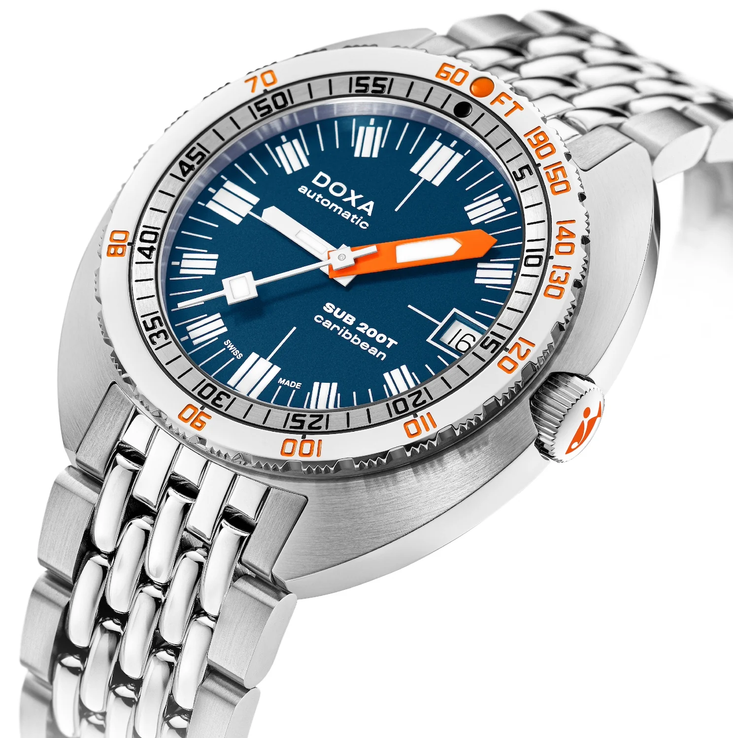 Doxa SUB 200T Caribbean Iconic Bracelet Watch - Image 2