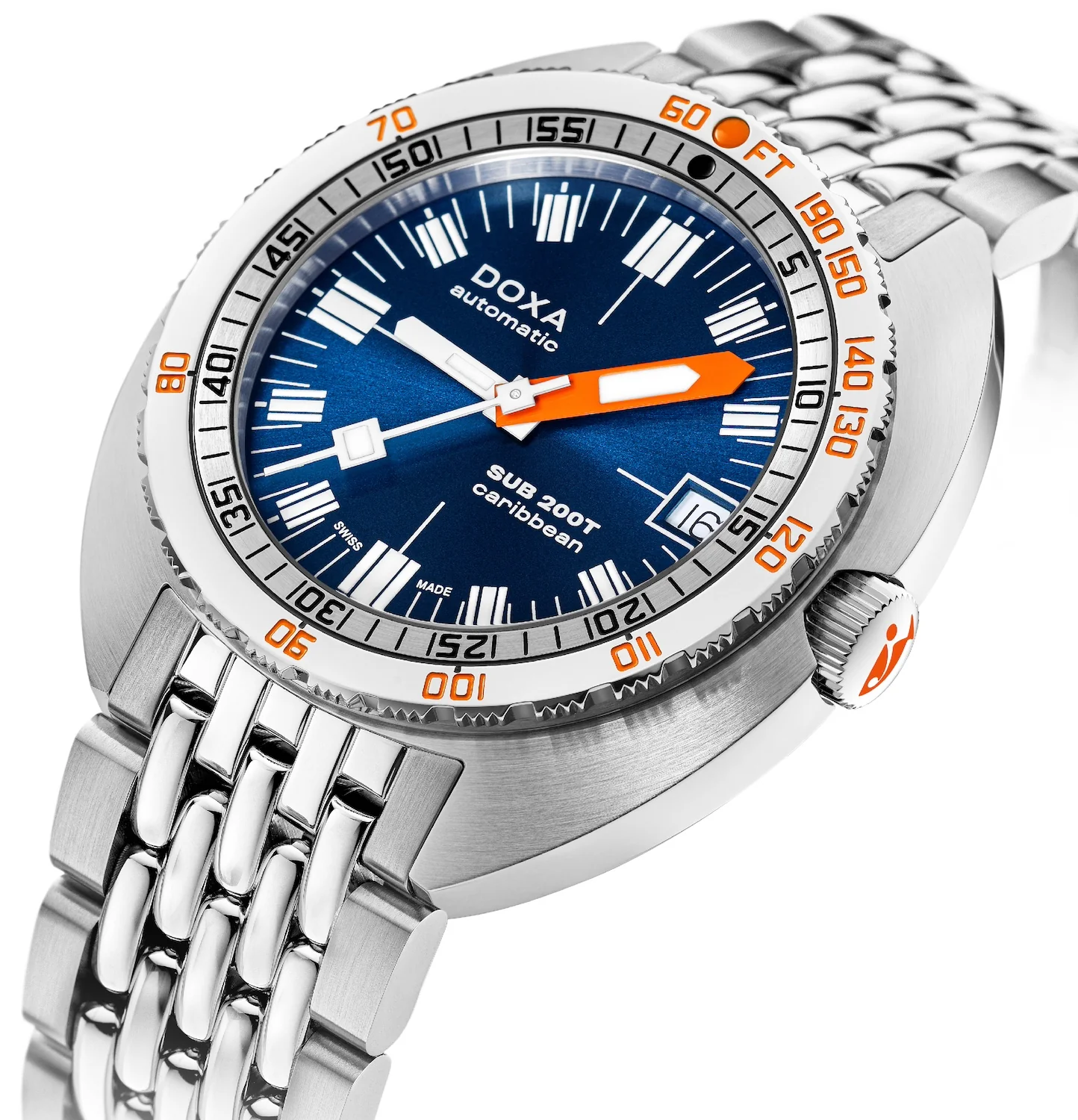 Doxa SUB 200T Caribbean Sunray Bracelet Watch - Image 2