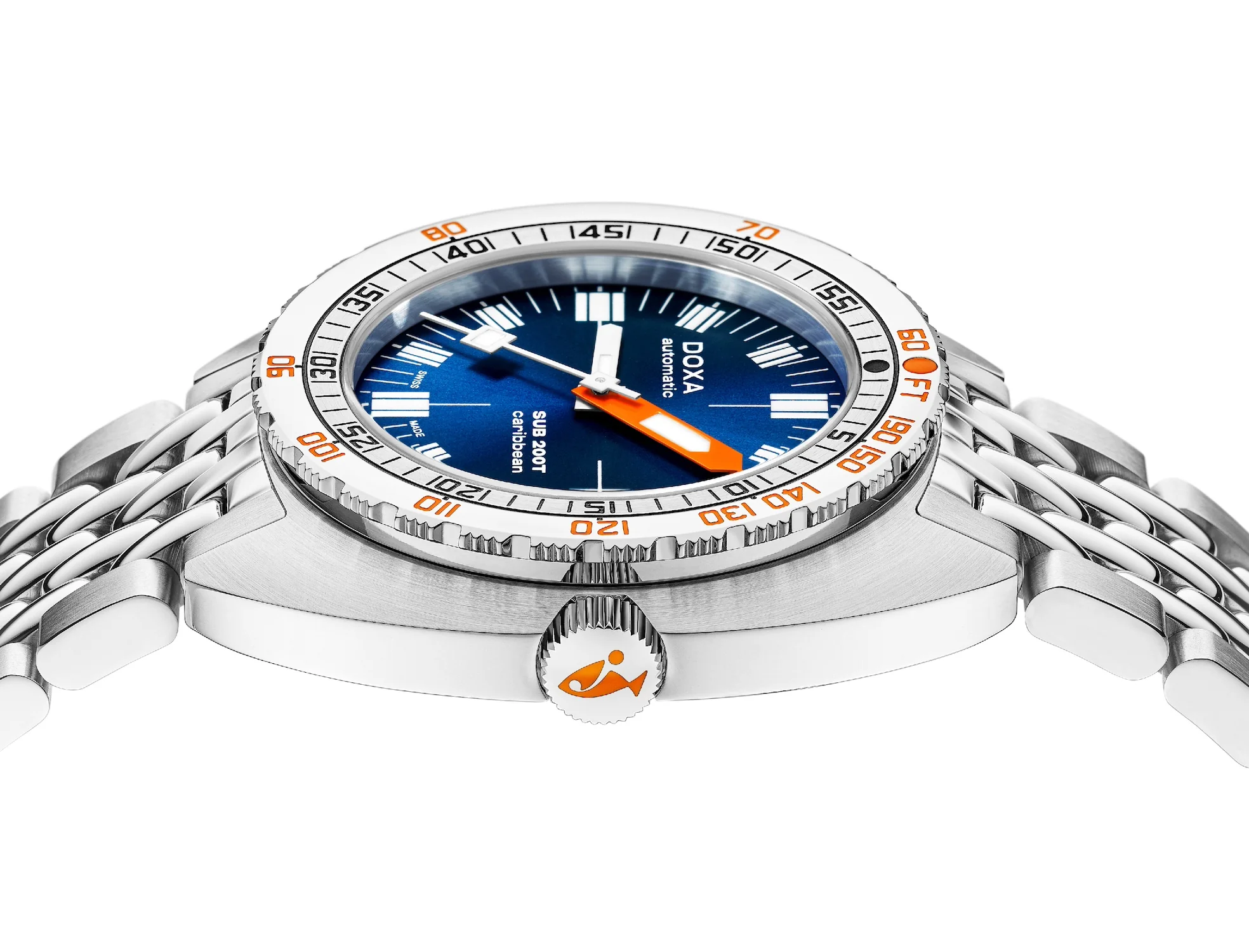 Doxa SUB 200T Caribbean Sunray Bracelet Watch - Image 3