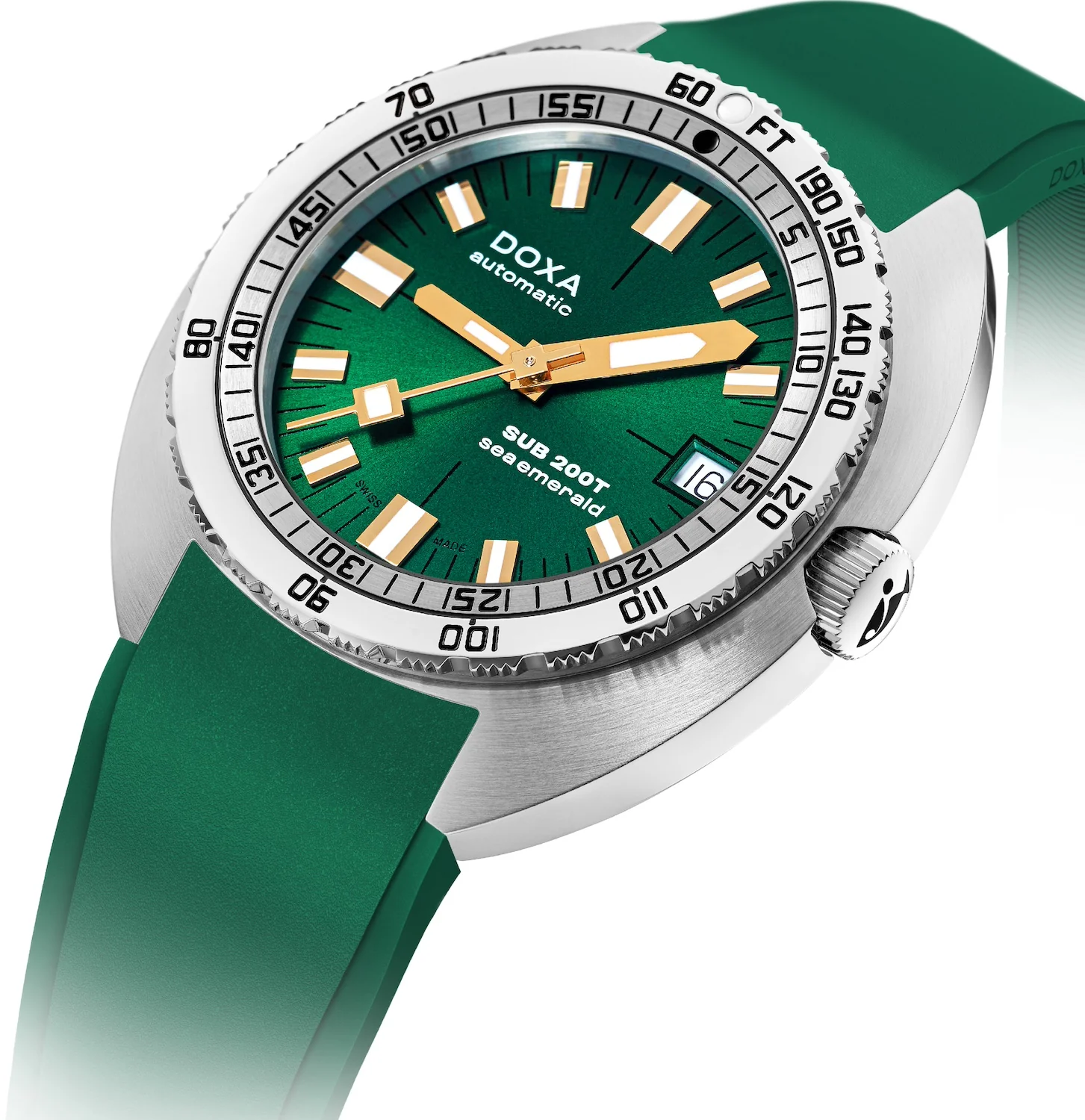Doxa SUB 200T Sea Emerald Sunray Watch - Image 2