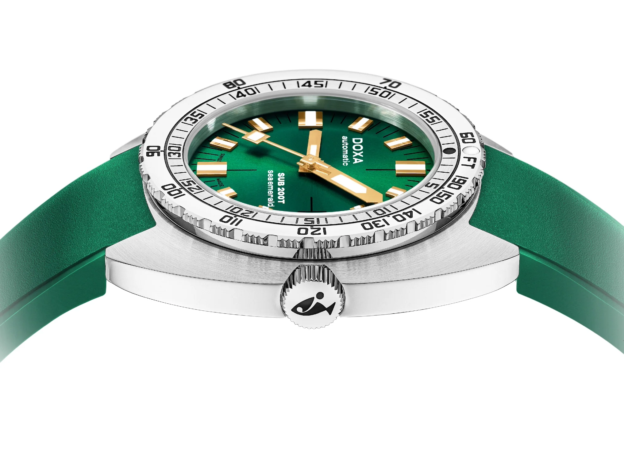 Doxa SUB 200T Sea Emerald Sunray Watch - Image 3