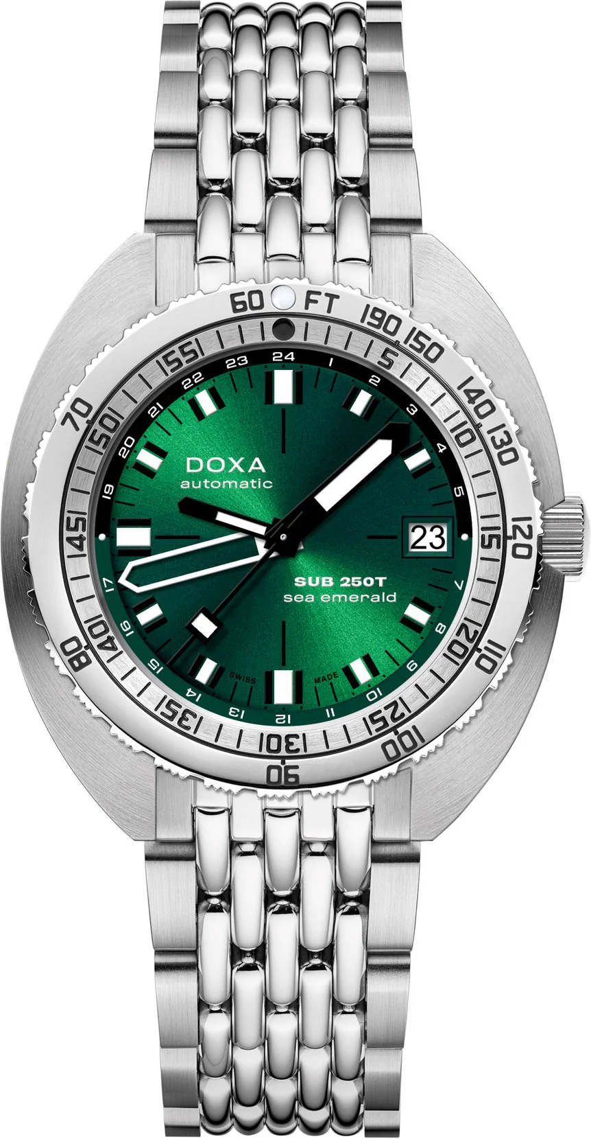 Doxa SUB 250T GMT Sea Emerald Bracelet Watch