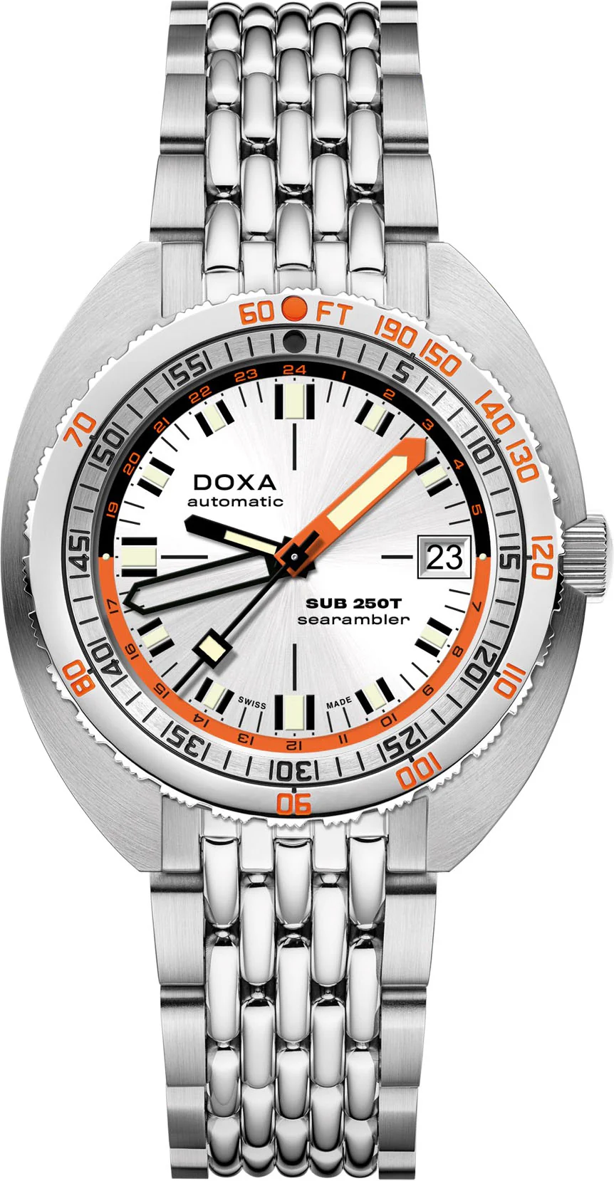 Doxa SUB 250T GMT Searambler Bracelet Watch