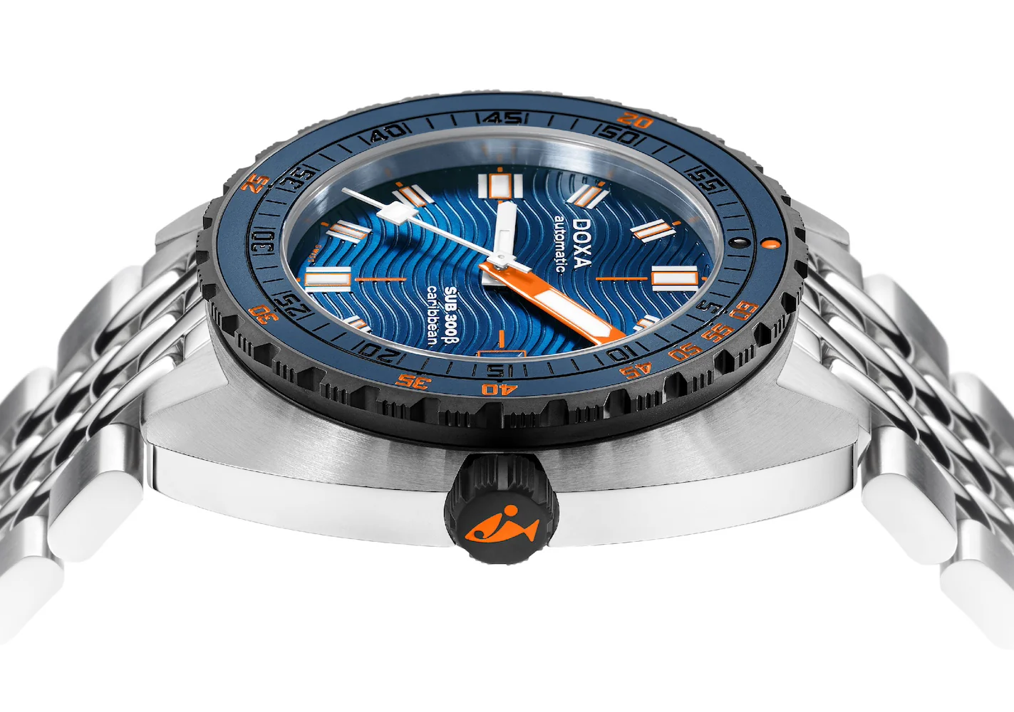 Doxa SUB 300 Beta Ceramic Steel Caribbean Bracelet Watch - Image 3