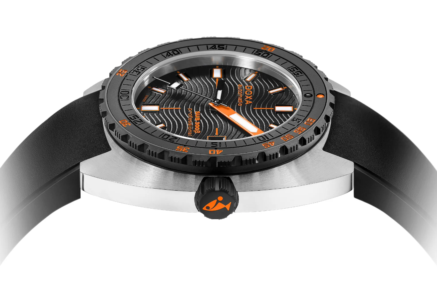 Doxa SUB 300 Beta Ceramic Steel Professional Rubber Black Watch - Image 3