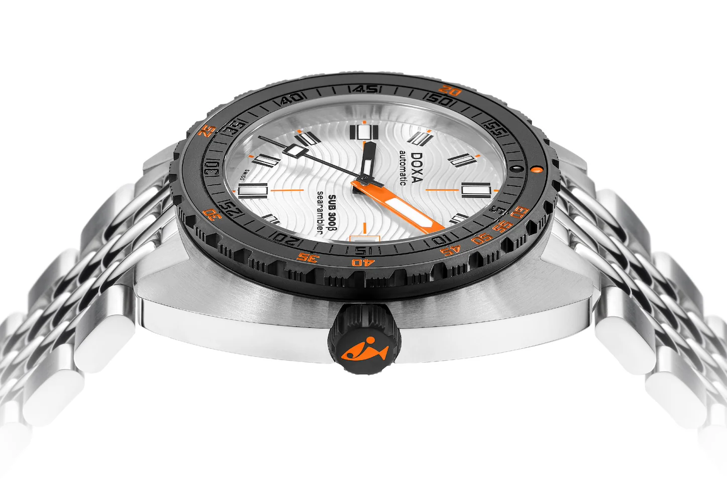 Doxa SUB 300 Beta Ceramic Steel Searambler Bracelet Watch - Image 3
