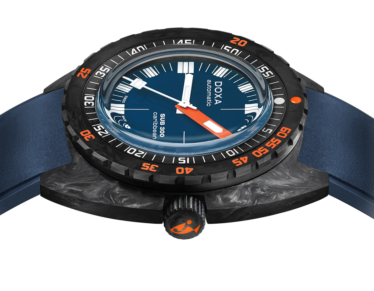 Doxa SUB 300 Carbon COSC Caribbean Rubber Watch - Image 2
