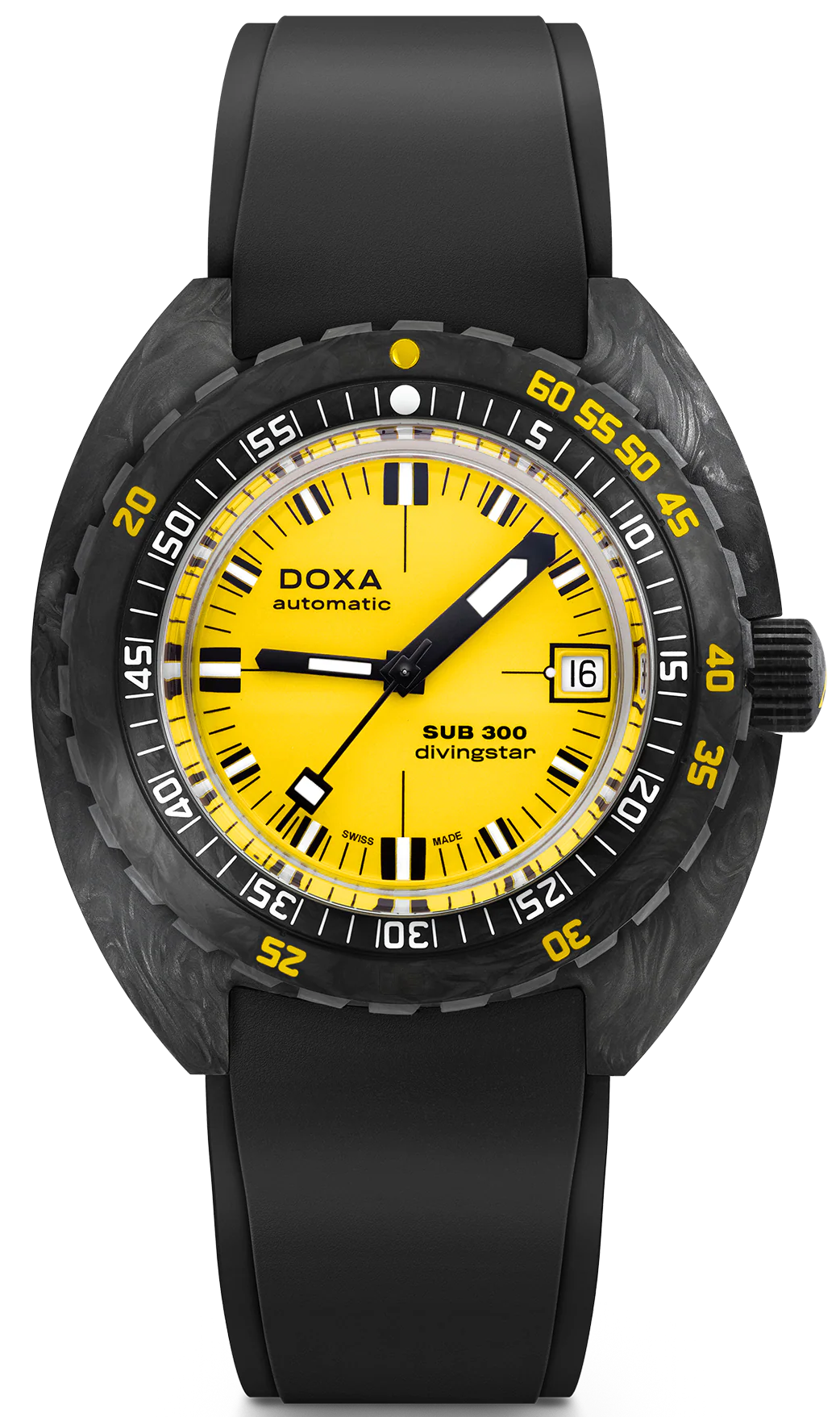 Doxa SUB 300 Carbon COSC Divingstar Rubber Watch