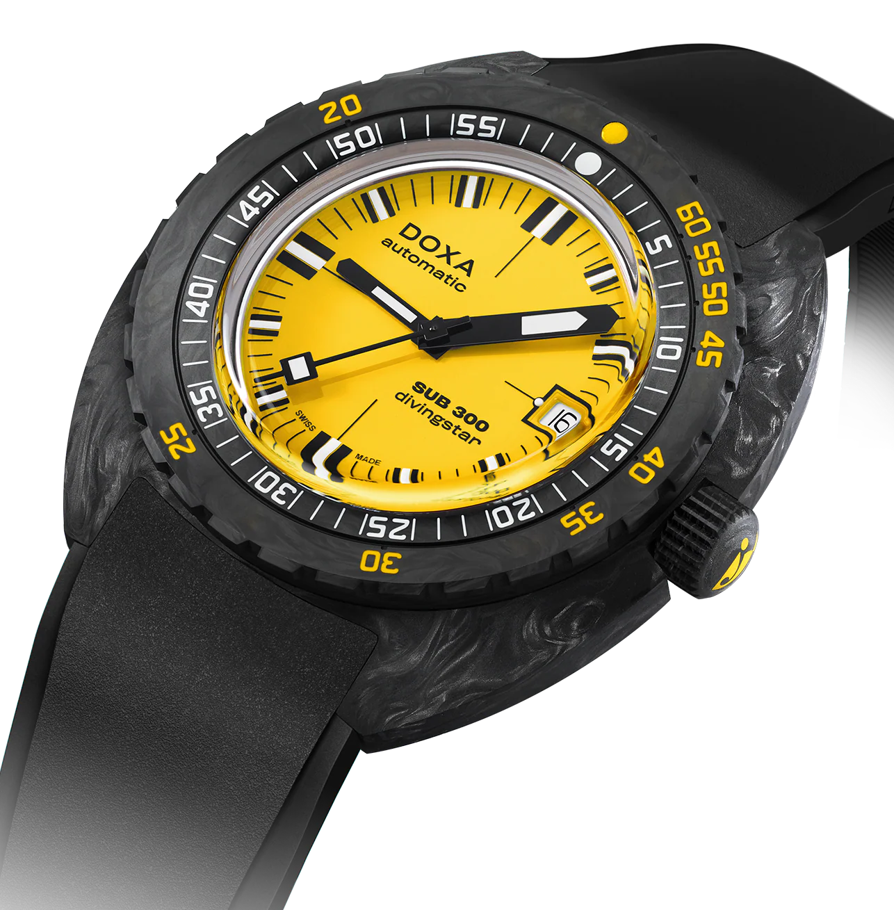 Doxa SUB 300 Carbon COSC Divingstar Rubber Watch - Image 2