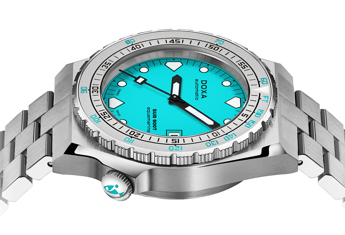 Doxa SUB 600T Aquamarine Bracelet Watch - Image 3