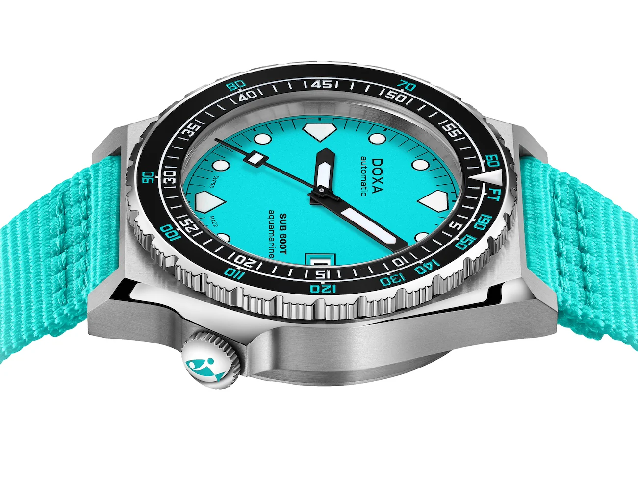 Doxa SUB 600T Aquamarine Nato Watch - Image 3
