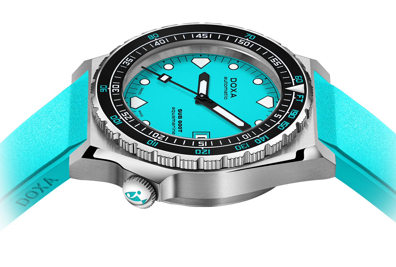 Doxa Watch SUB 600T Aquamarine Rubber - Image 3
