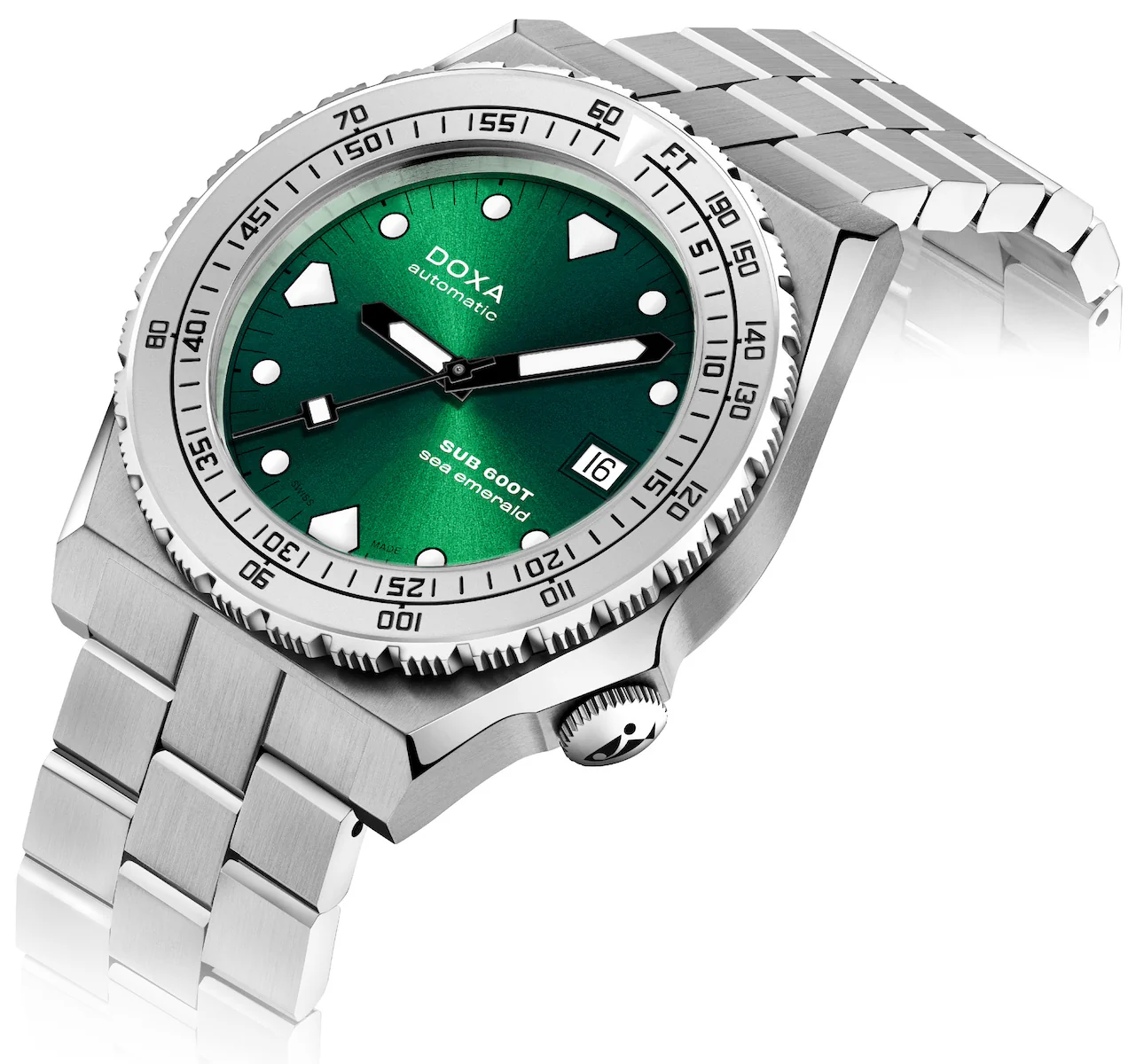 Doxa SUB 600T Sea Emerald Bracelet Watch - Image 2