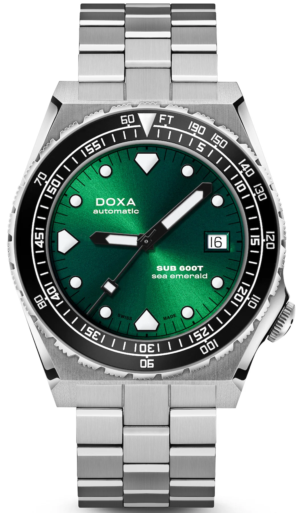 Doxa SUB 600T Sea Emerald Ceramic Bracelet Watch
