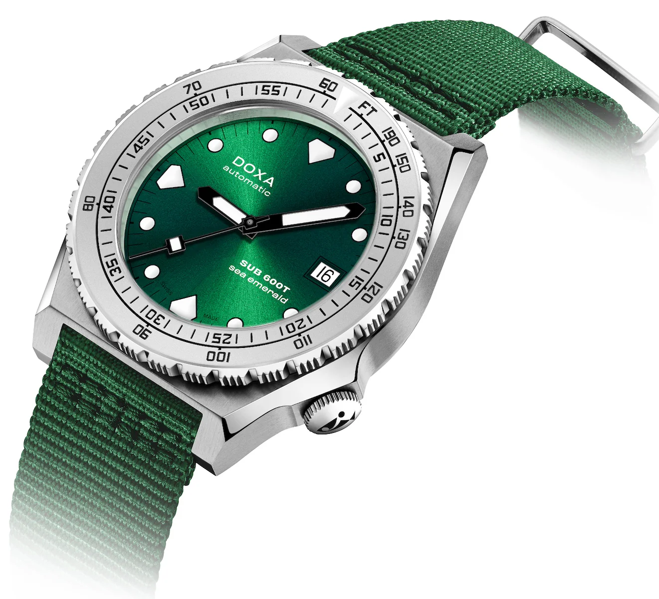 Doxa SUB 600T Sea Emerald Nato Watch - Image 2