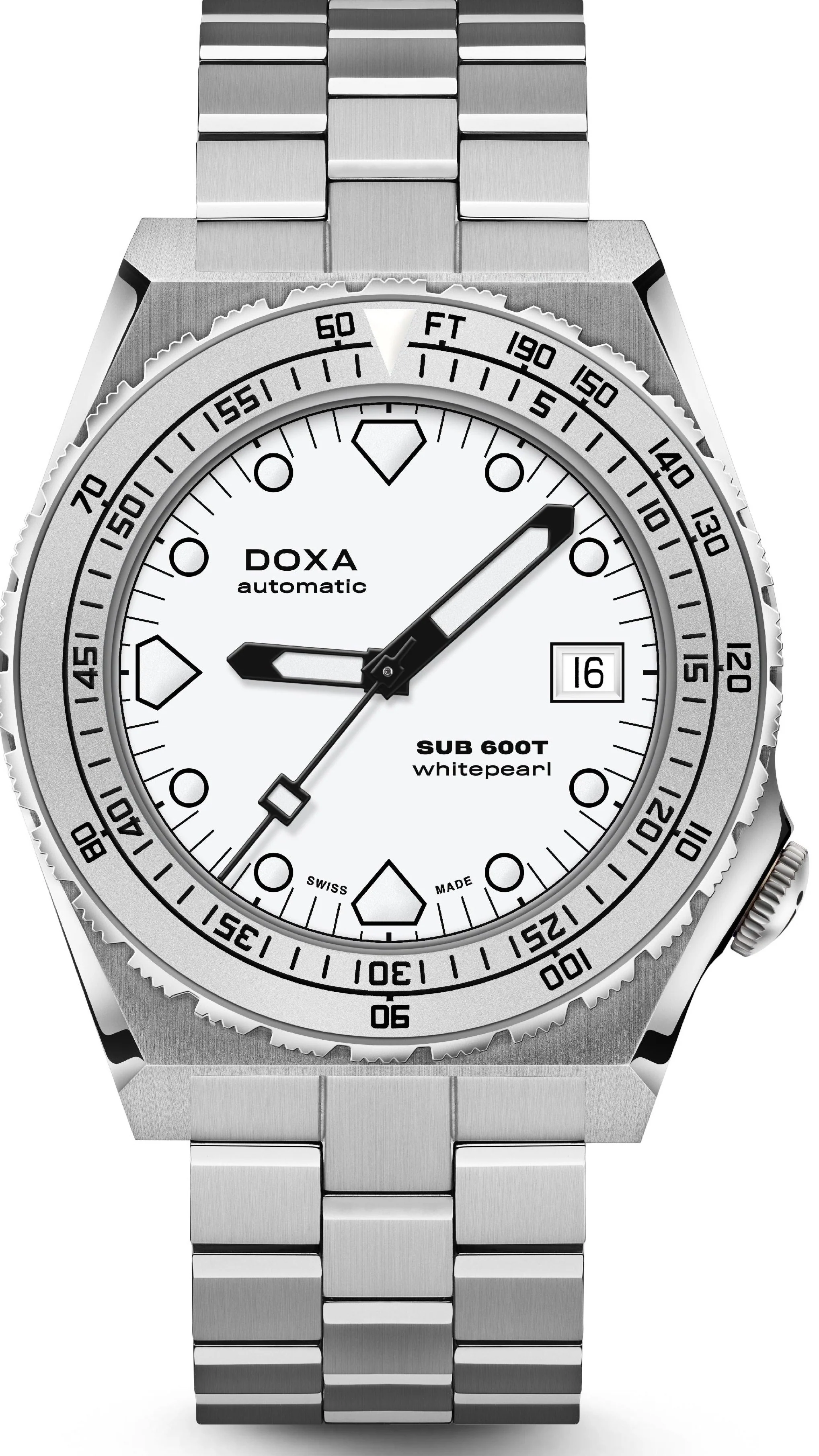 Doxa SUB 600T Whitepearl Bracelet Watch