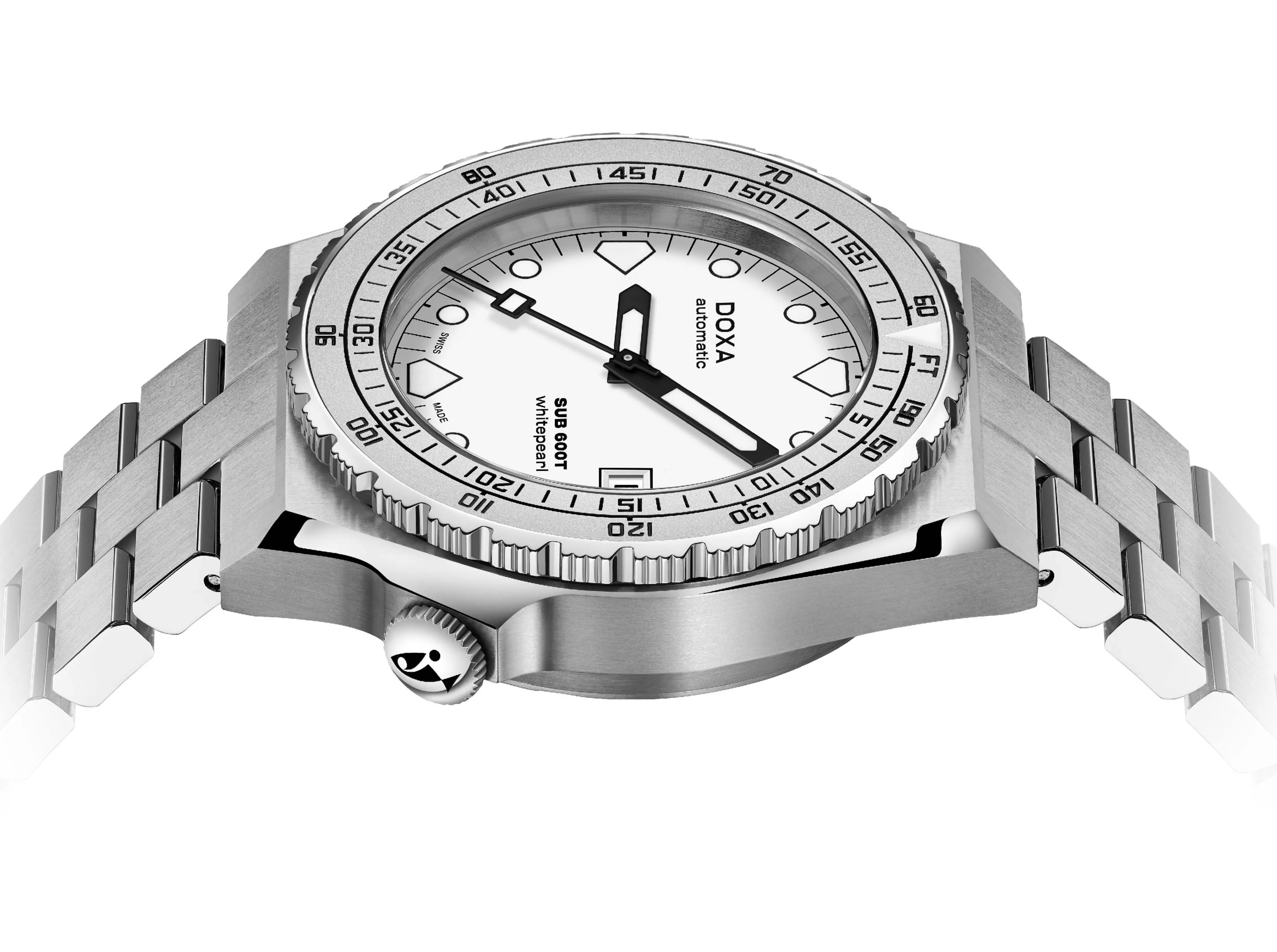 Doxa SUB 600T Whitepearl Bracelet Watch - Image 3