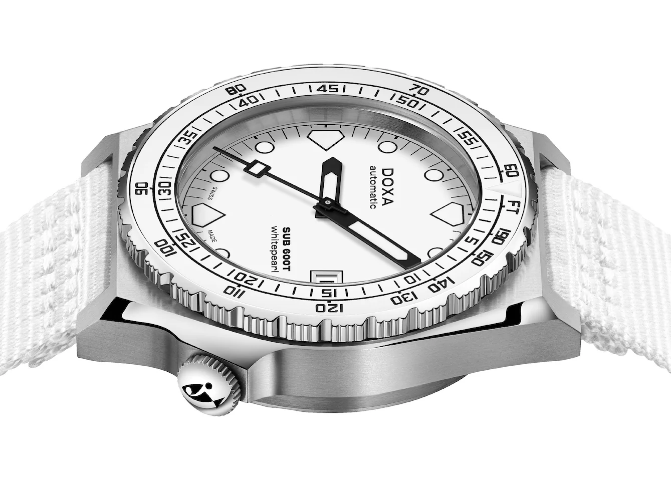 Doxa SUB 600T Whitepearl Nato Watch - Image 3