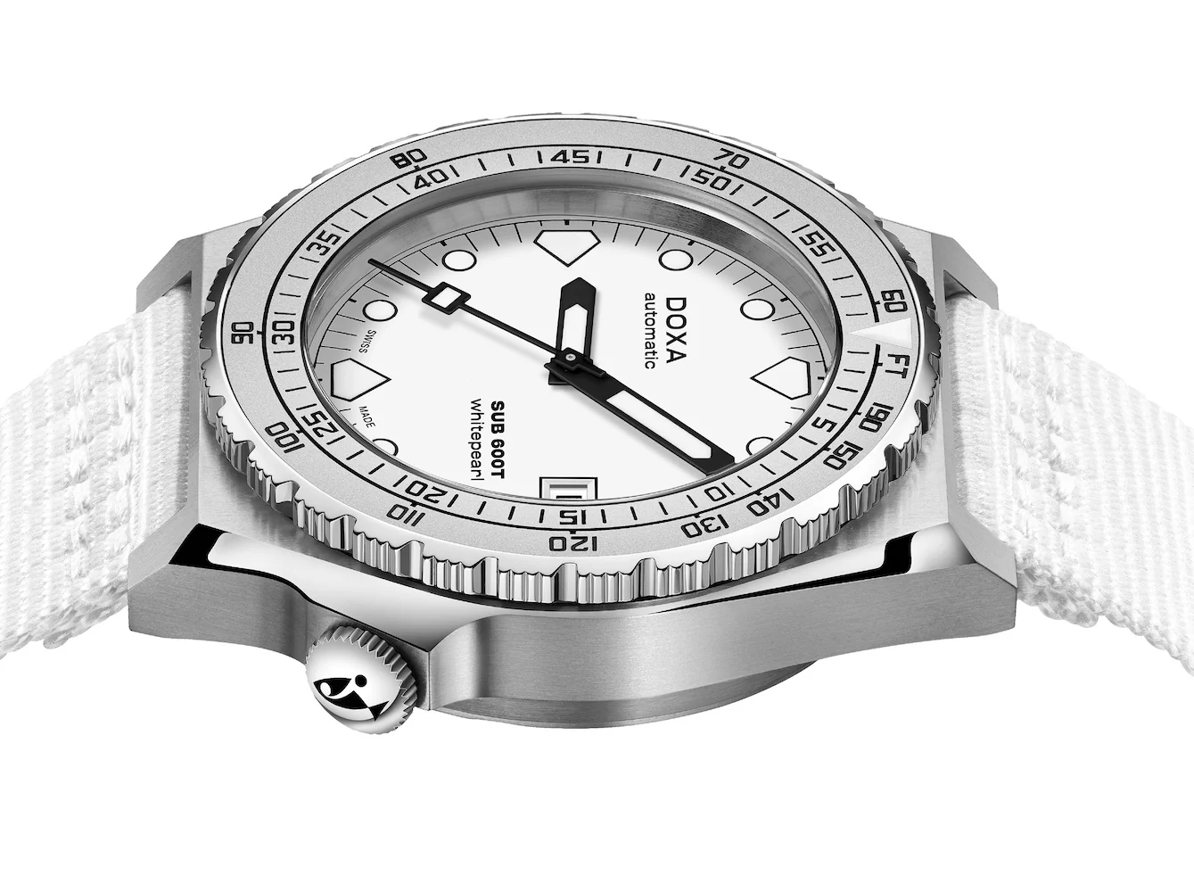 Doxa SUB 600T Whitepearl Nato Watch - Image 3