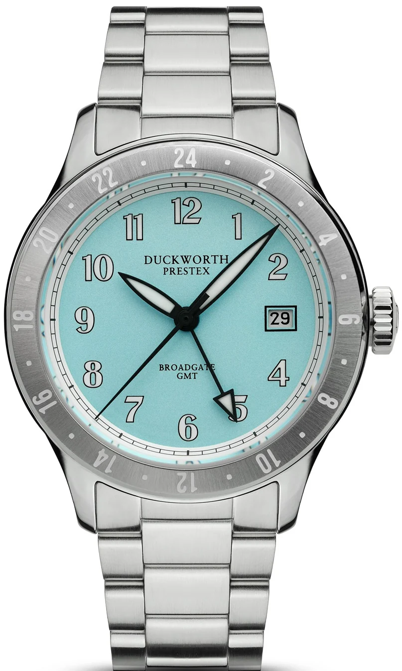 Duckworth Prestex Broadgate GMT Blue Bracelet Watch