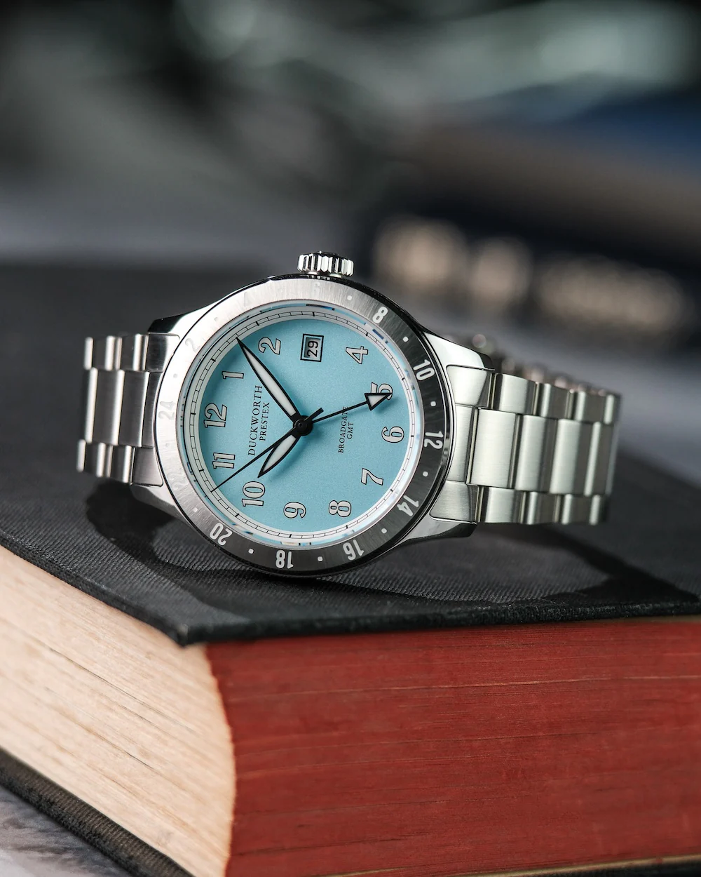 Duckworth Prestex Broadgate GMT Blue Bracelet Watch - Image 2
