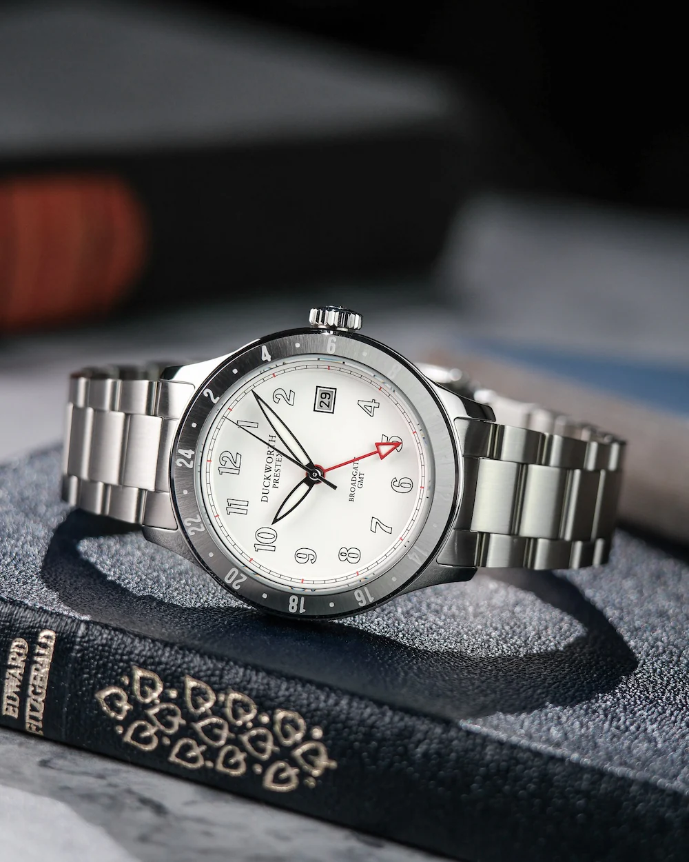 Duckworth Prestex Broadgate GMT White Bracelet Watch - Image 2
