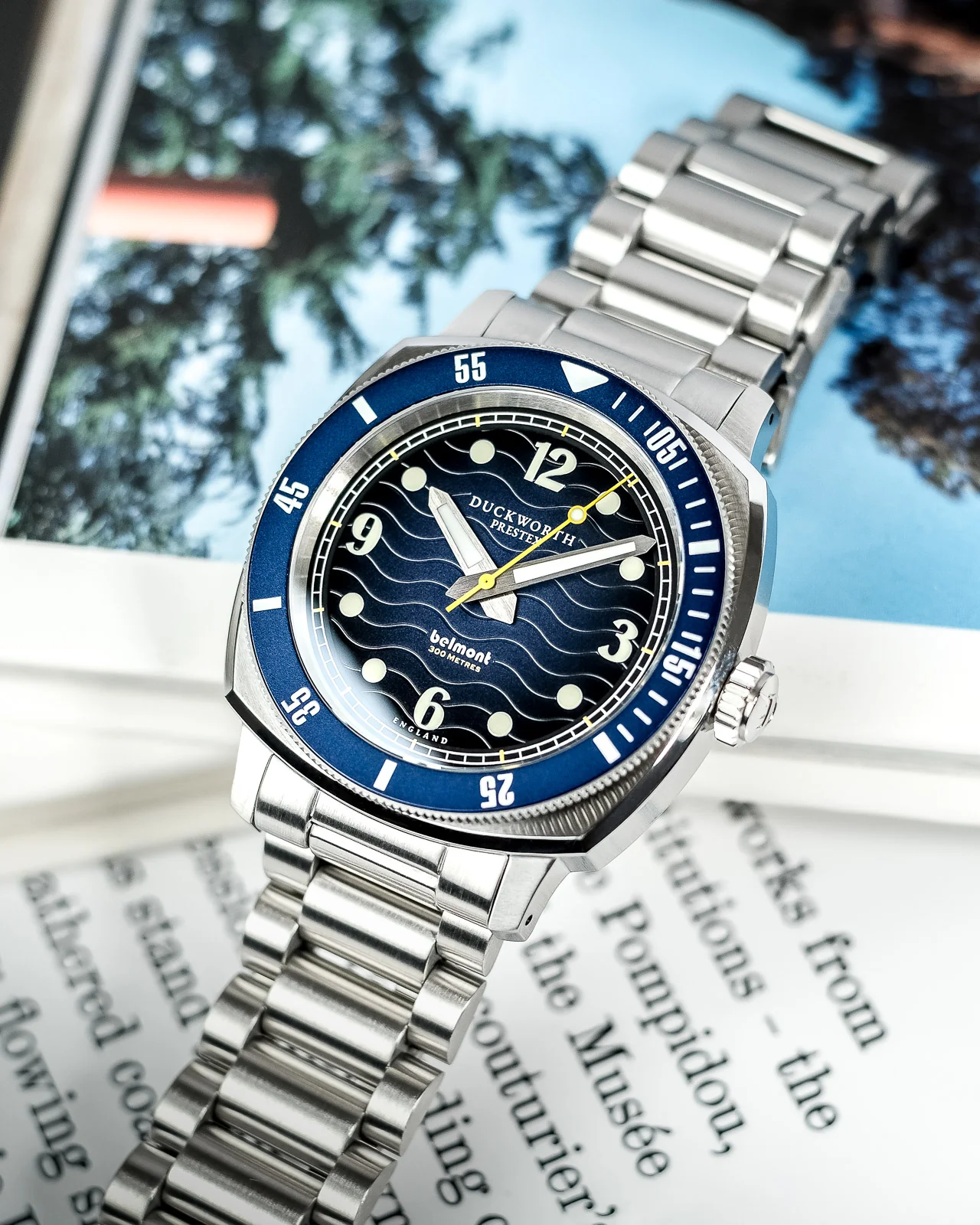 Duckworth Prestex Belmont Dive Blue Bracelet Watch - Image 3