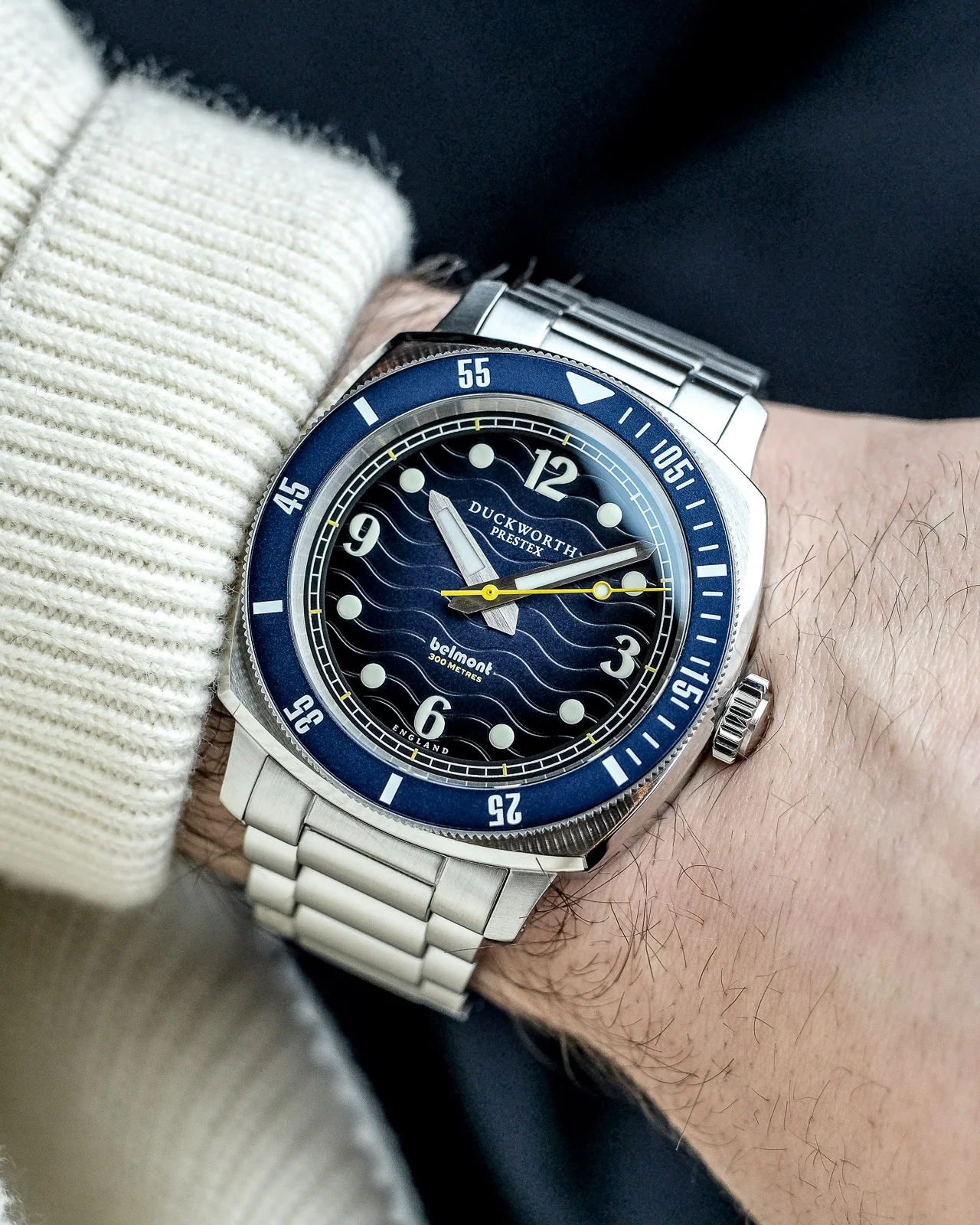 Duckworth Prestex Belmont Dive Blue Bracelet Watch - Image 6