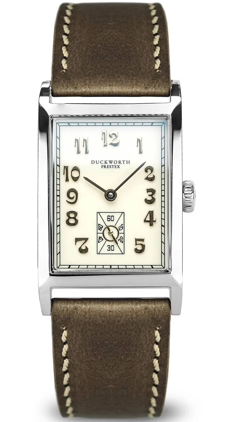 Duckworth Prestex Centenary Cream Brown Leather Watch