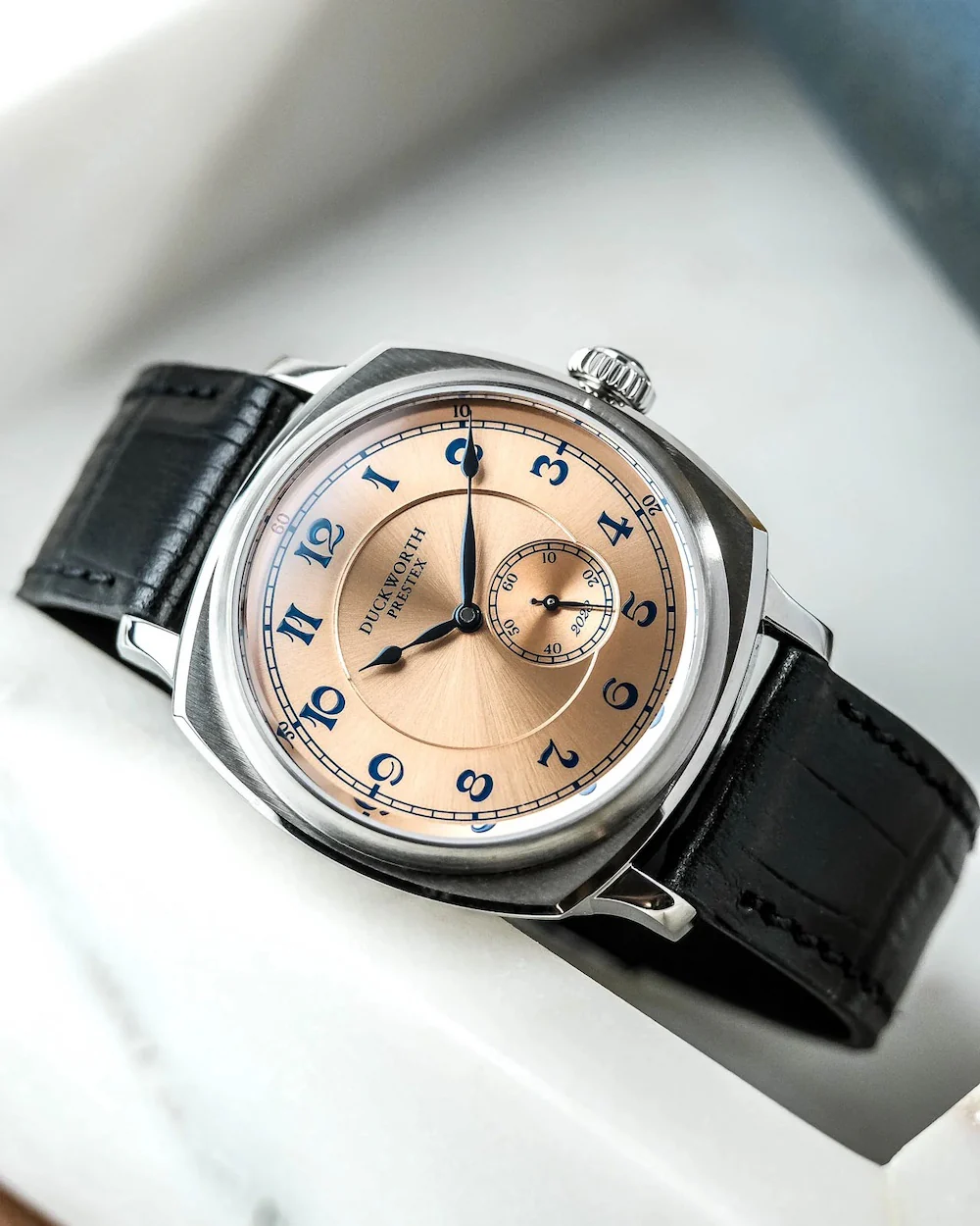 Duckworth Prestex Coronation 2023 Salmon Pink Limited Edition Watch - Image 4