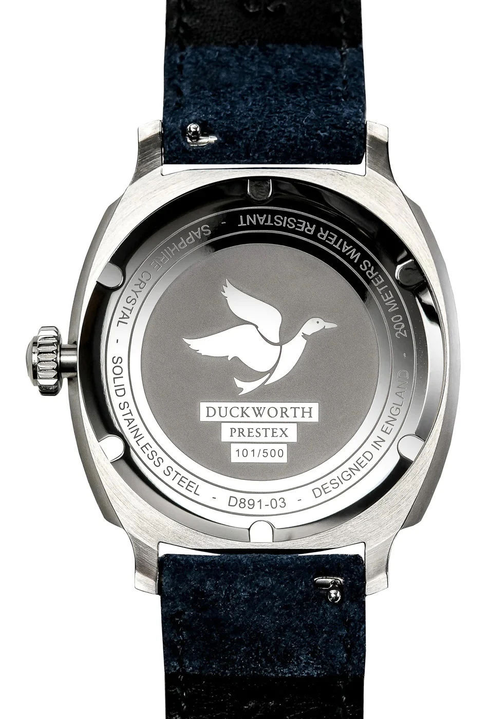 Duckworth Prestex Verimatic Green Fume Vintage Tan Leather Watch - Image 2