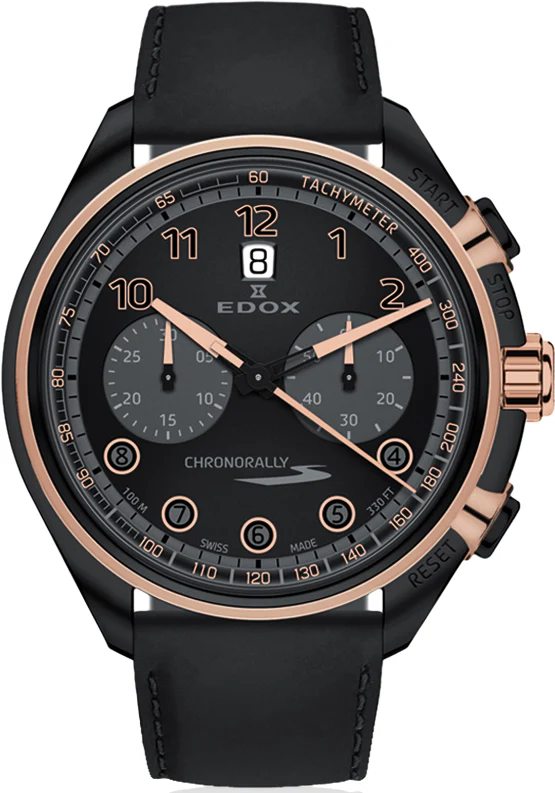 Edox Watch Chronorally Chronograph
