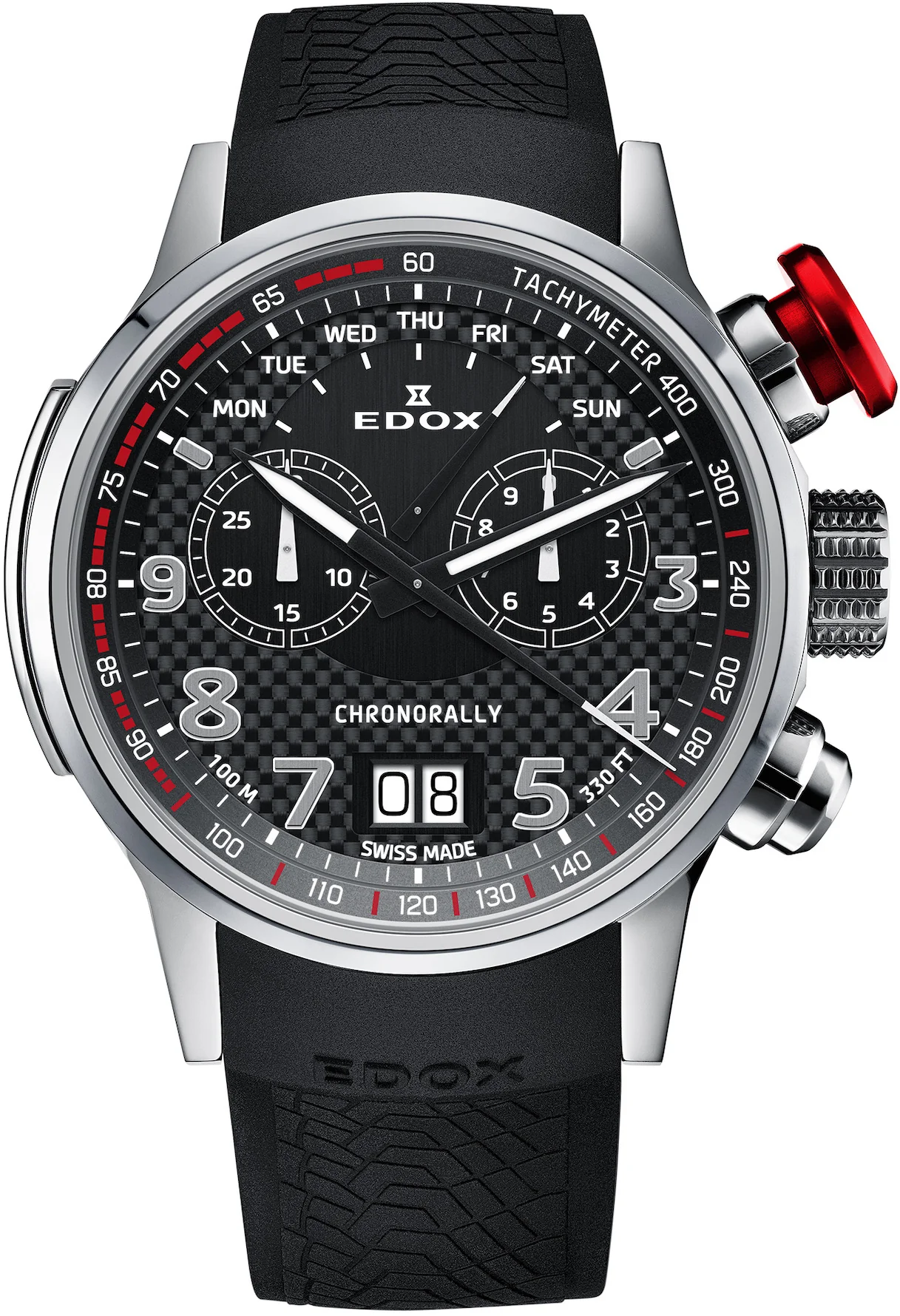 Edox Watch Chronorally Chronograph