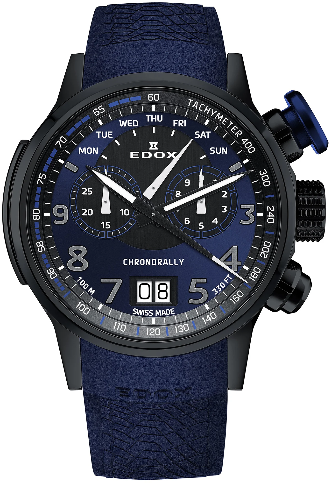 Edox Watch Chronorally Chronograph