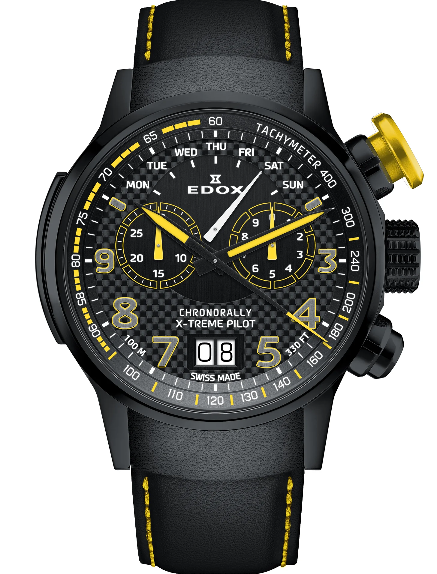 Edox Watch Chronorally Chronograph