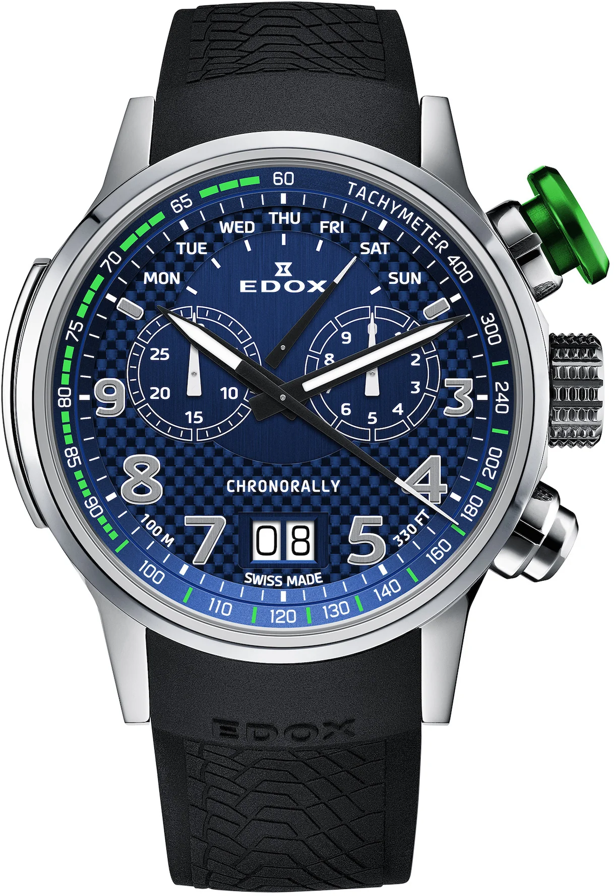 Edox Watch Chronorally Chronograph