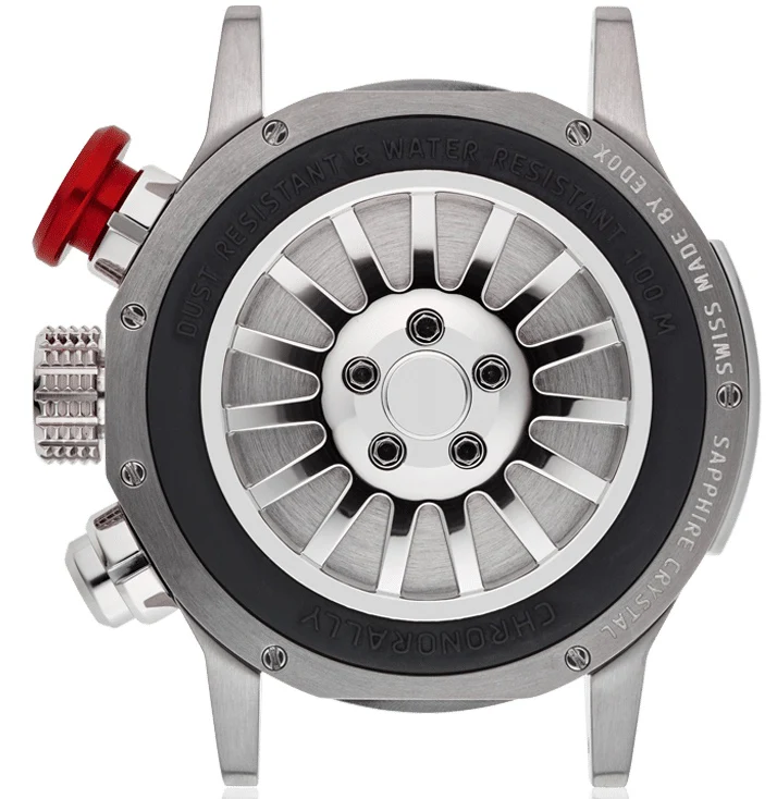 Edox Chronorally Chronograph Titanium Watch - Image 2