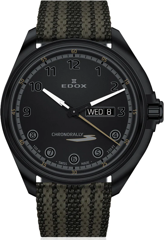 Edox Watch Chronorally S Day Date Quartz