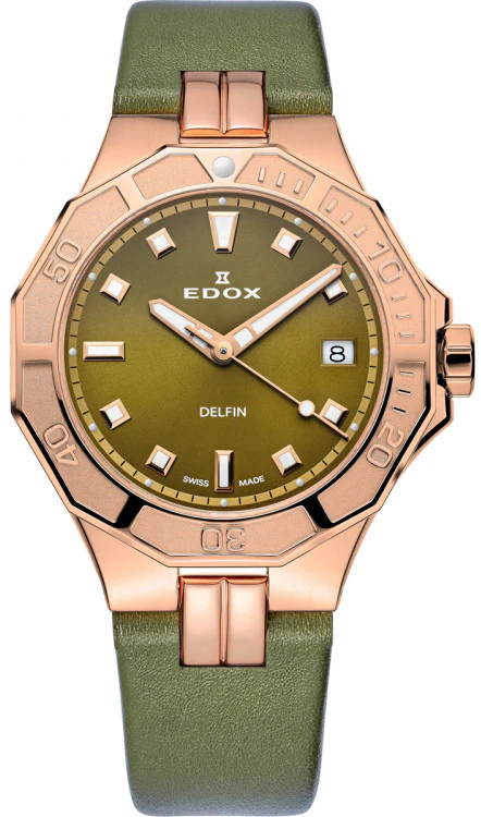 Edox Watch Delfin Diver Date Lady