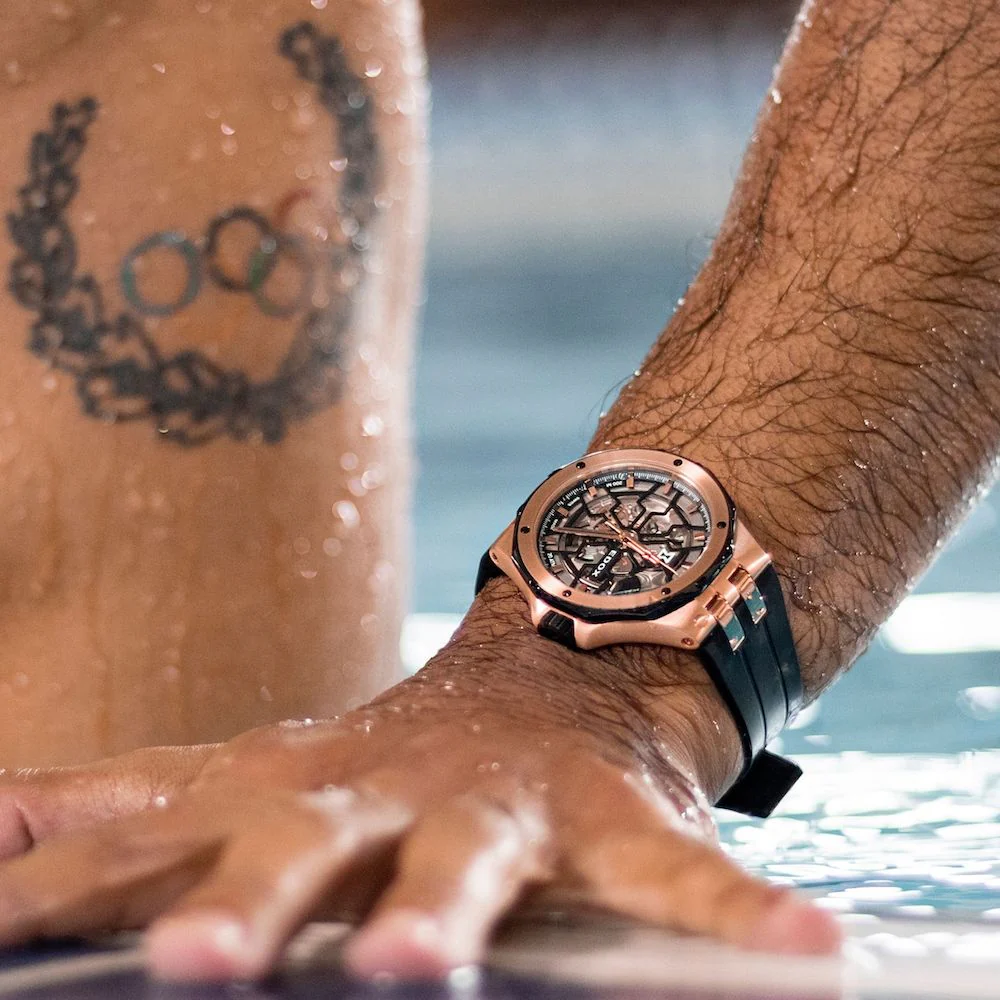 Edox Delfin Mecano 3 Hands Skeleton Watch - Image 7