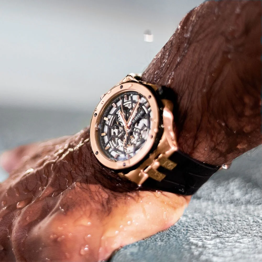 Edox Delfin Mecano 3 Hands Skeleton Watch - Image 9