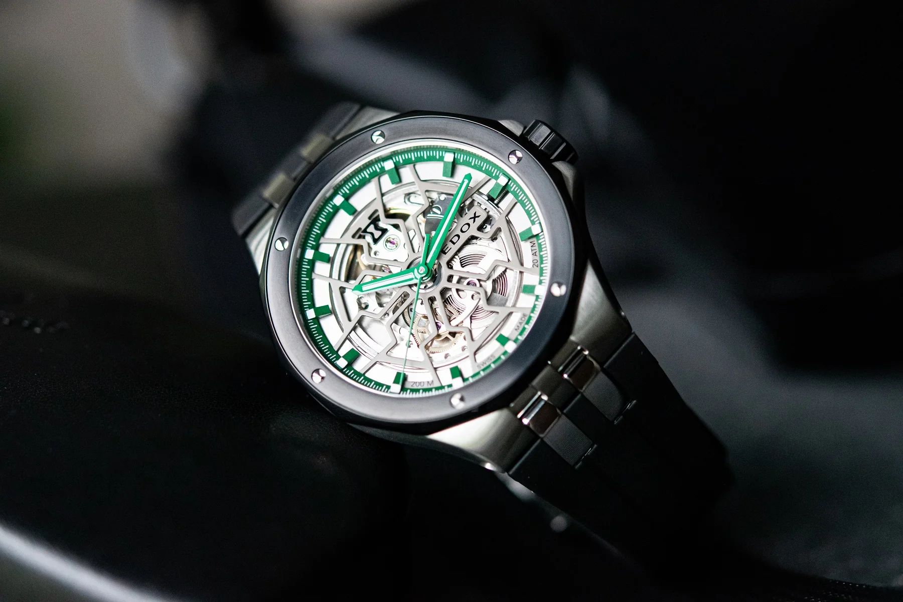 Edox Delfin Mecano 3 Hands Skeleton Watch - Image 2