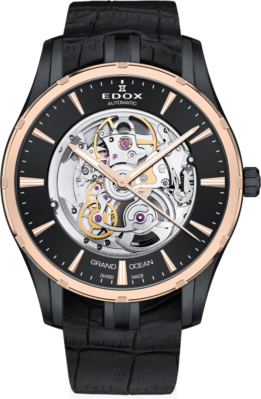 Edox Watch Grand Ocean Automatic Skeleton
