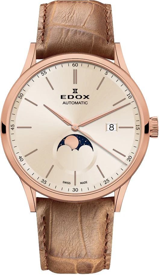 Edox Watch Les Vauberts Moon Phase