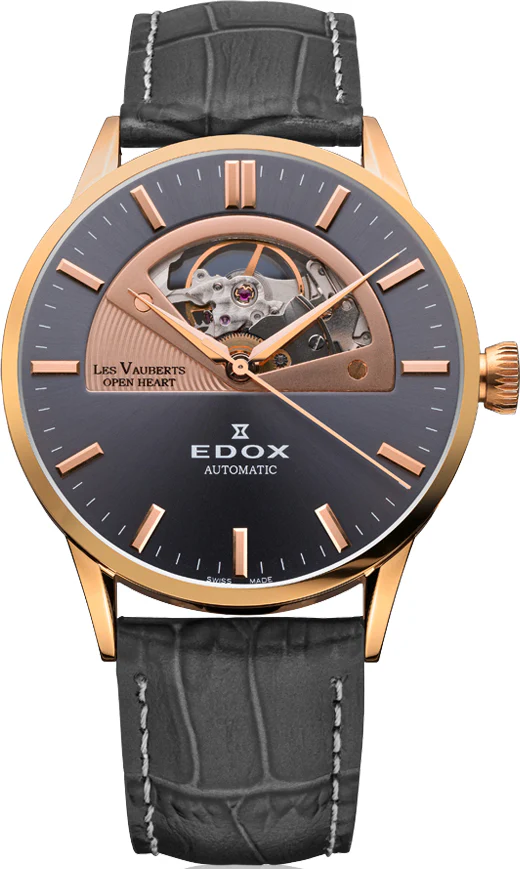 Edox Watch Les Vauberts Open Heart Automatic