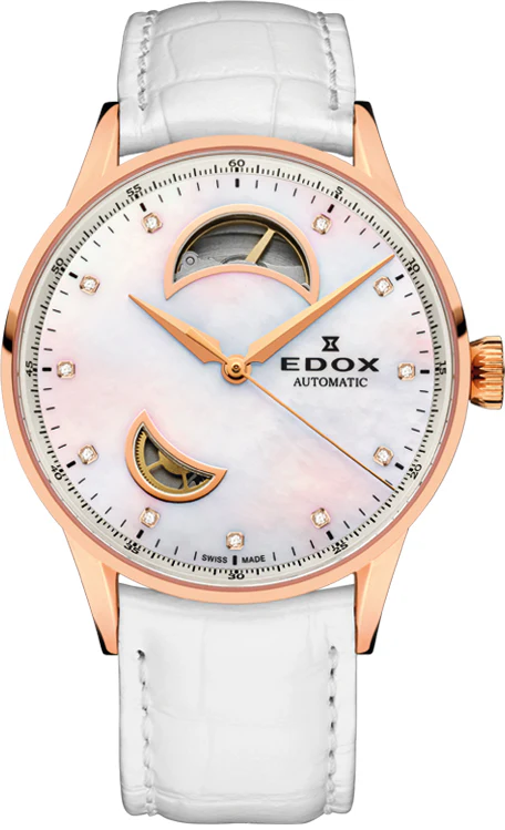 Edox Watch Les Vauberts Open Heart Automatic
